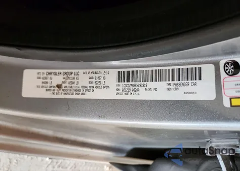 2014 Dodge Avenger Se из США, поврежденный, VIN 1C3CDZAB6EN233319